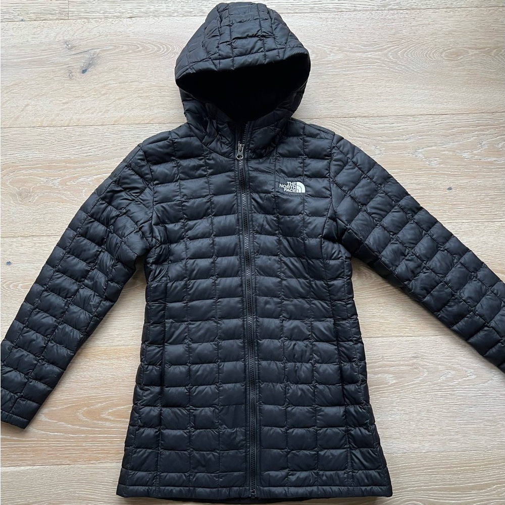 Girls NorthFace Thermoball parka- black medium/10